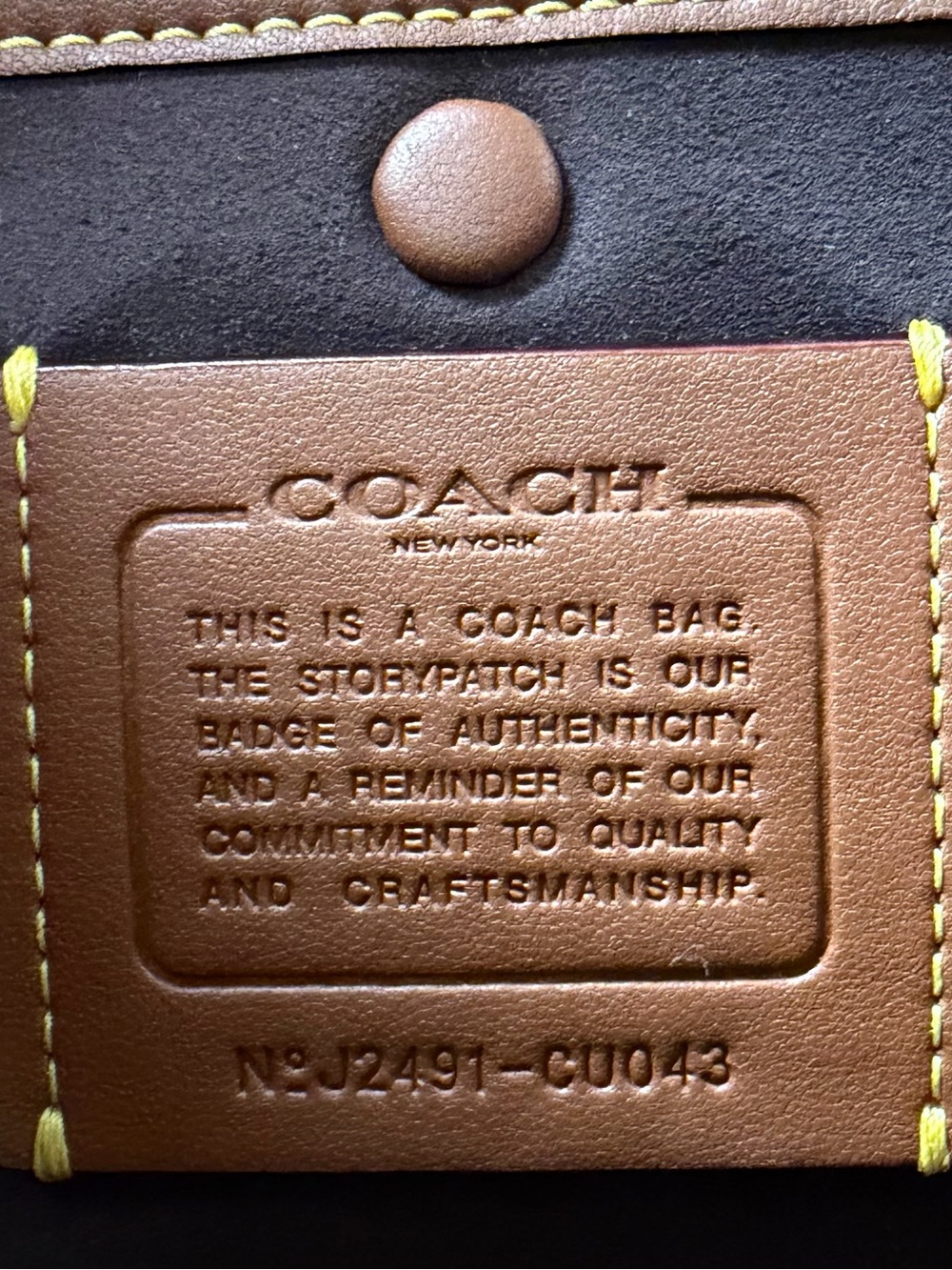 Coach Empire Carryall 35 / CU043 in Maple with Brass Hardware 🍁 - Picture 9 of 9